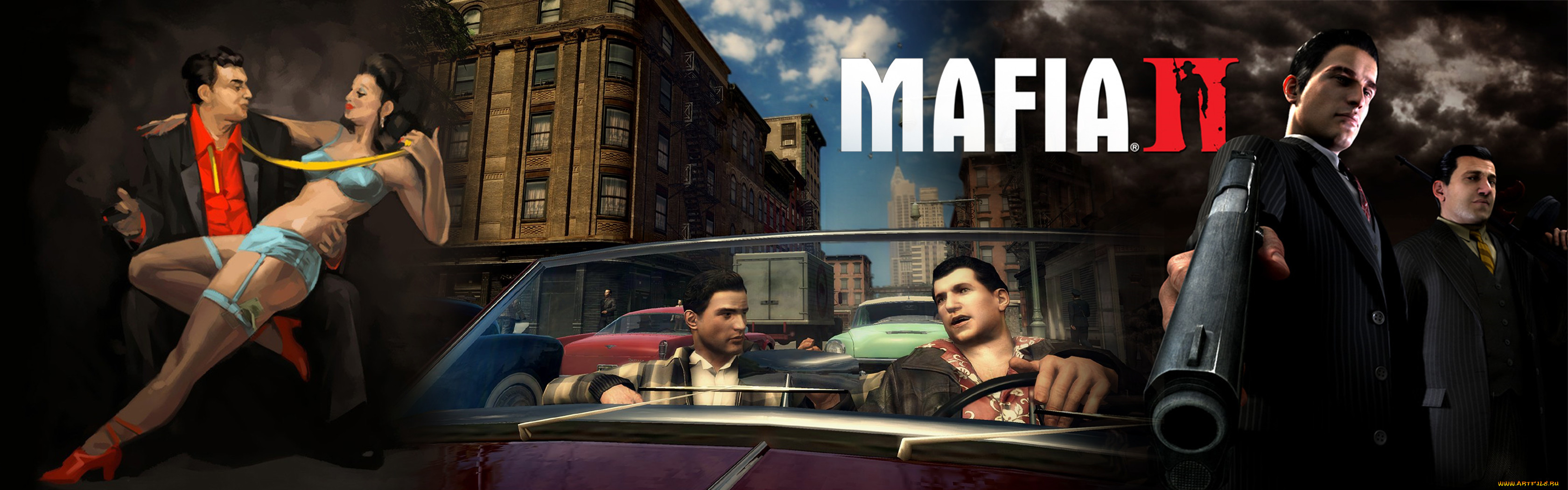 Обои Mafia II Видео Игры Mafia II, обои для рабочего стола, фотографии mafia,  ii, видео, игры, игра Обои для рабочего стола, скачать обои картинки  заставки на рабочий стол.